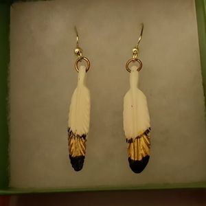 Feather earrings